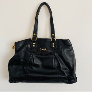 Coach tote w/ long shoulder strap